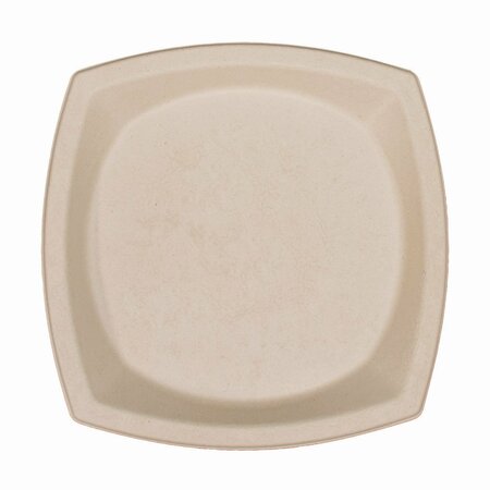 DART Compostable Fiber Dinnerware, ProPlanet Seal, Plate, 10 x 10, Tan, PK125 10PSC1PF